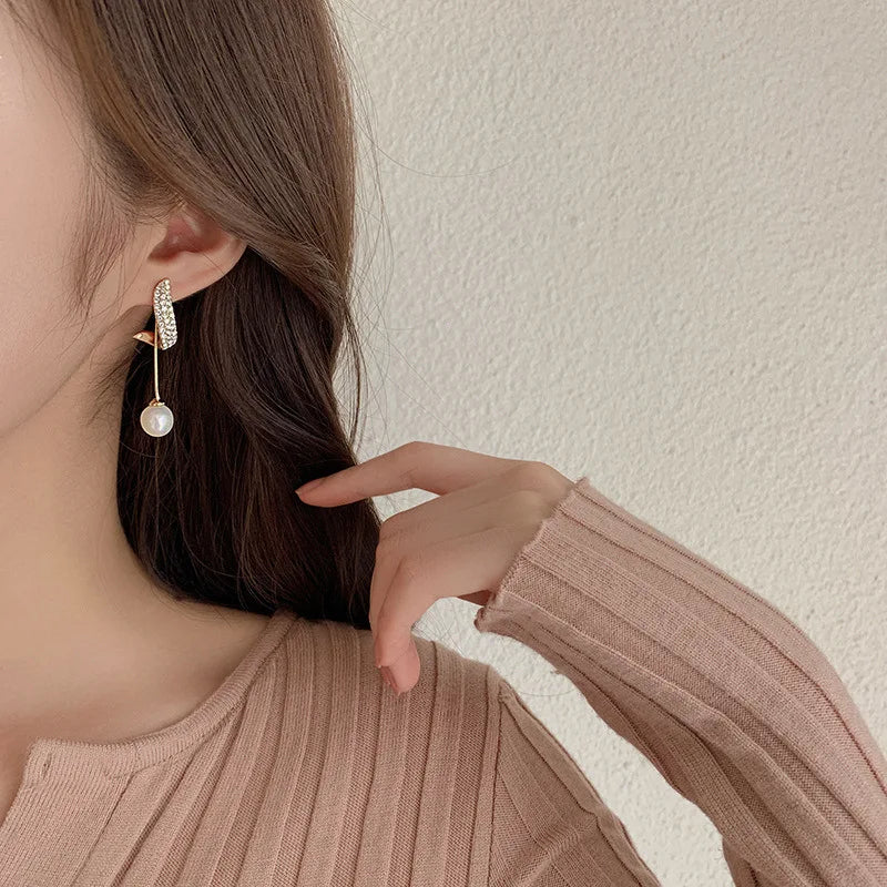Classic Elegant Imitation Pearl Earrings For Women